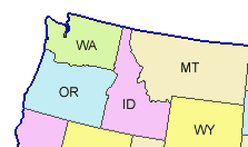Northeast USA map